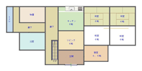 桧木内地区 登録番号17の空き家 間取り図