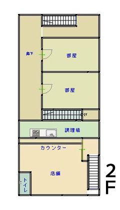 角館地区 登録番号38の空き家 2階 間取り図