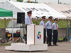 統監石黒市長の訓辞