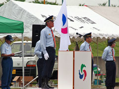 大石団長も訓辞を述べます