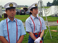 音楽隊にも女性の鈴木団員が入隊