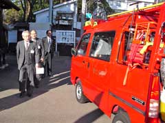 軽消防車両の視察