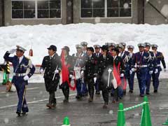 観閲会場に到着です