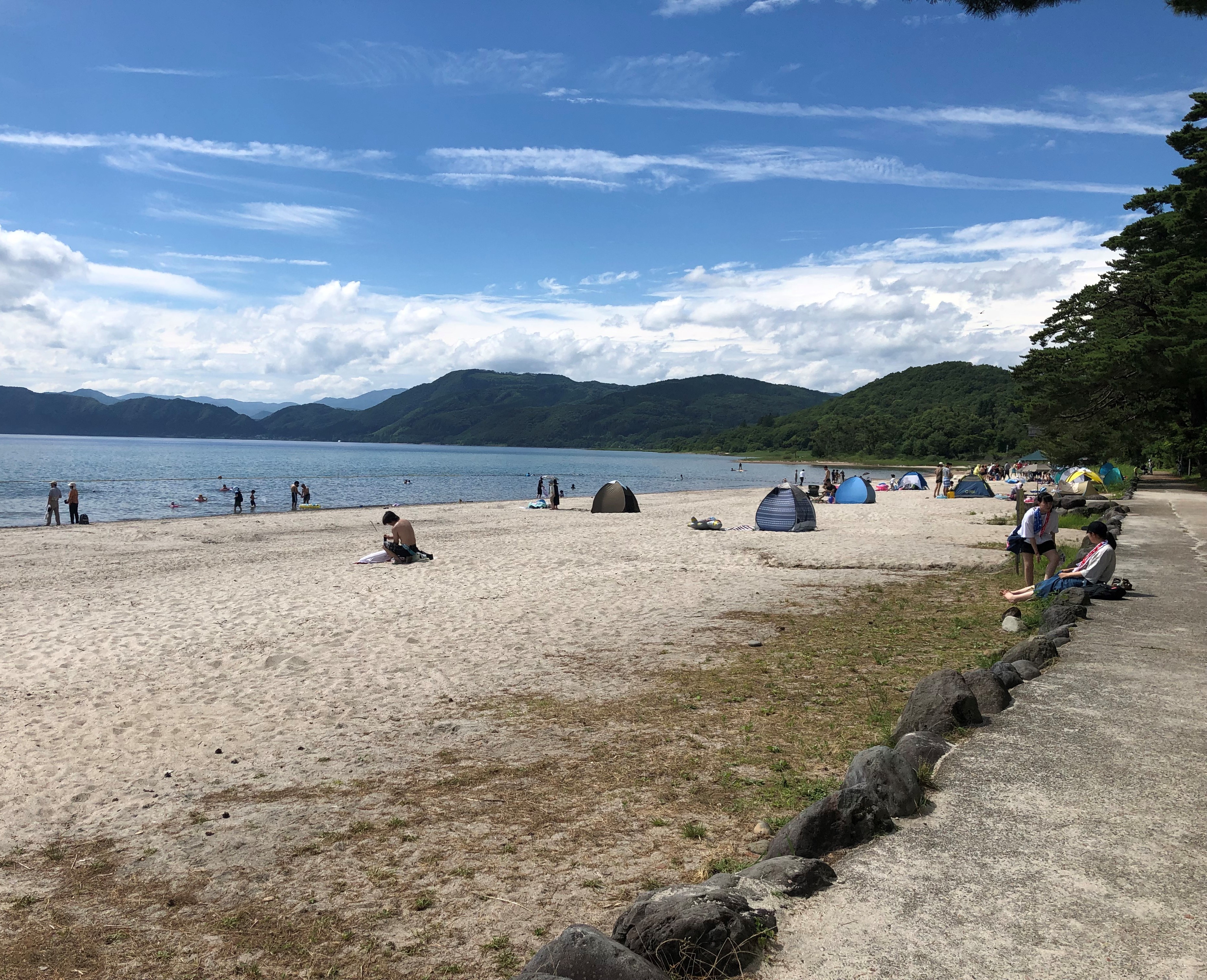 戸田沢湖遊泳場オープン