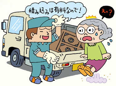 廃品回収サービスのトラブル