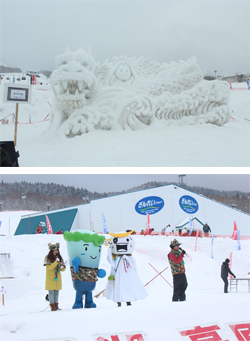 2017年の田沢湖高原雪まつりの様子