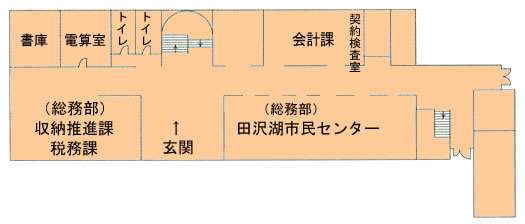 図：田沢湖庁舎1F