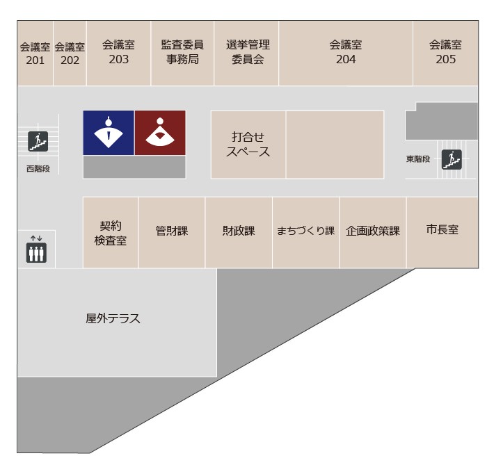 図：角館上野庁舎2F