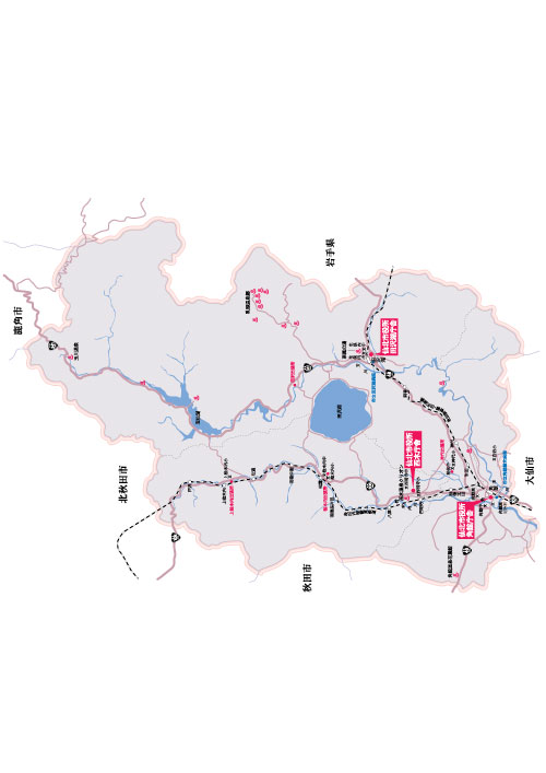 仙北市の位置（地図）