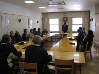 意見交換会佐藤課長あいさつ