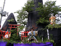 安藤醸造前大置山（義経千本桜「鳥居前の場」：広目屋作）