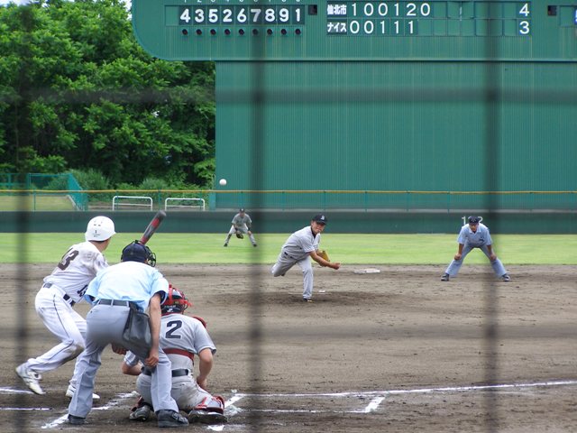 軟式野球競技（成年）仙北市選抜チーム敗れる！
